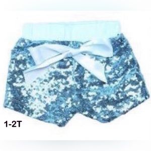 1-2T. Sequin shorts